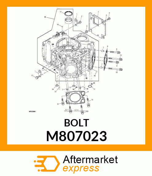 BOLT, CYLINDER HEAD (B) M807023