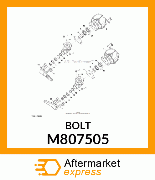 BOLT, BOLT, 12 X 12 M807505