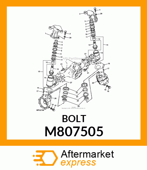 BOLT, BOLT, 12 X 12 M807505