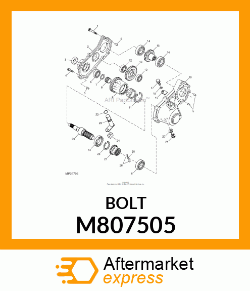 BOLT, BOLT, 12 X 12 M807505