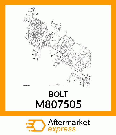 BOLT, BOLT, 12 X 12 M807505