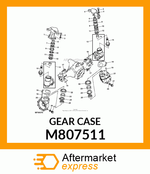 CASE, RH FINAL GEAR M807511