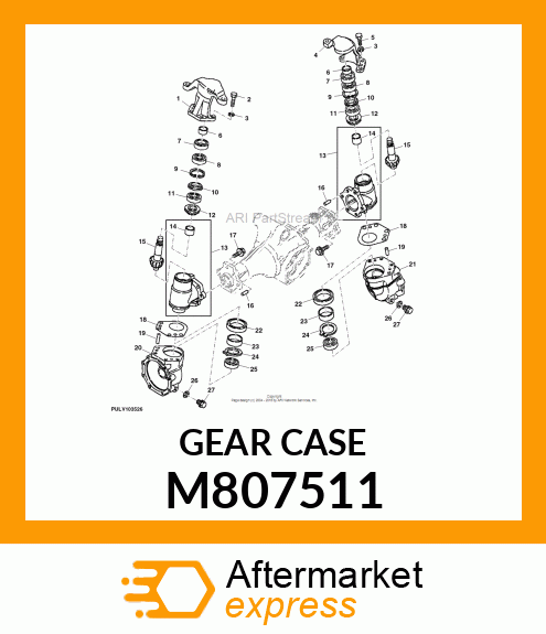 CASE, RH FINAL GEAR M807511