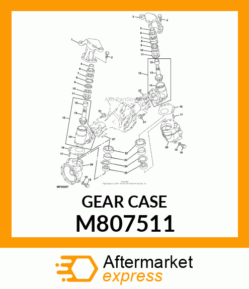 CASE, RH FINAL GEAR M807511