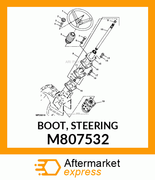 BOOT, STEERING M807532