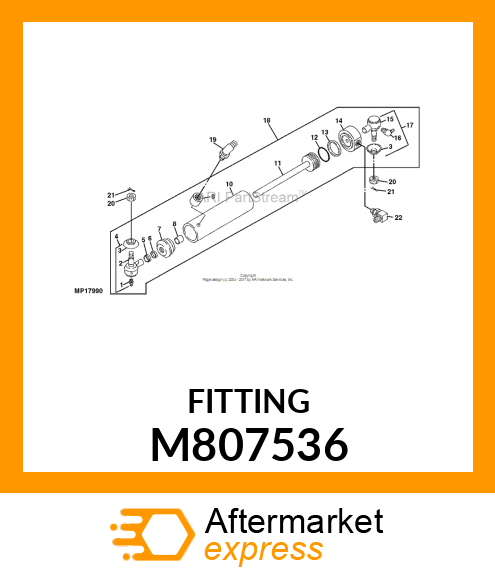 FITTING, HYD. CONNECTOR M807536