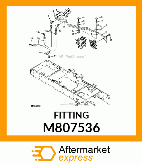 FITTING, HYD. CONNECTOR M807536