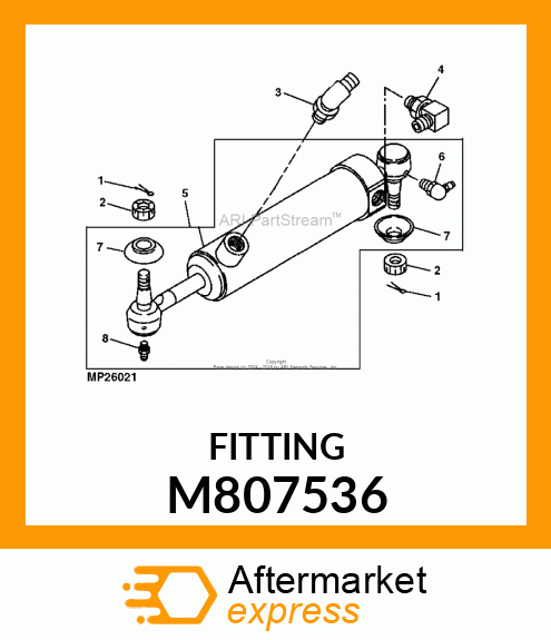 FITTING, HYD. CONNECTOR M807536