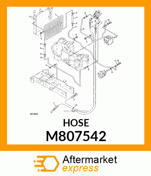 HOSE, COOLER M807542