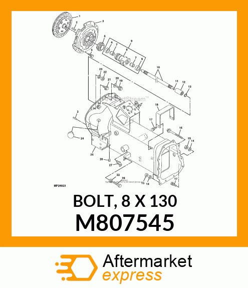 BOLT, 8 X 130 M807545