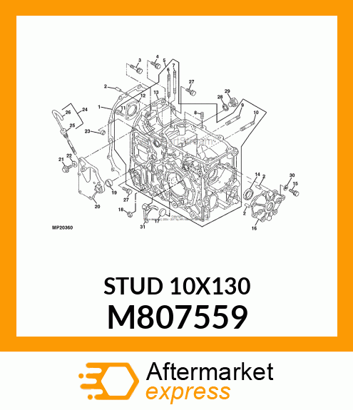 STUD 10X130 M807559