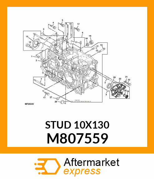 STUD 10X130 M807559