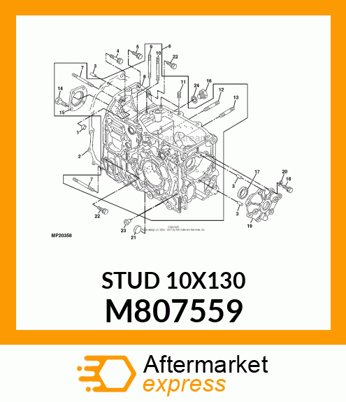 STUD 10X130 M807559