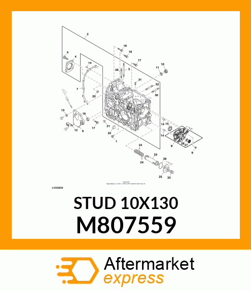 STUD 10X130 M807559