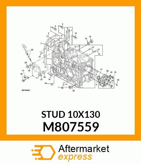 STUD 10X130 M807559