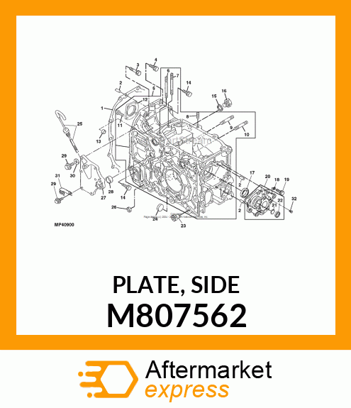 PLATE, SIDE M807562