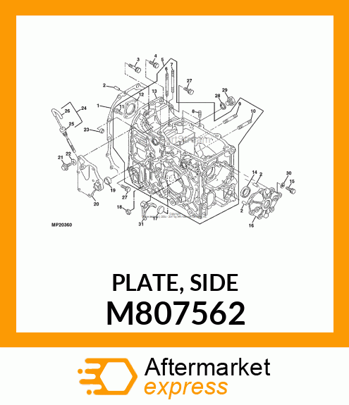 PLATE, SIDE M807562