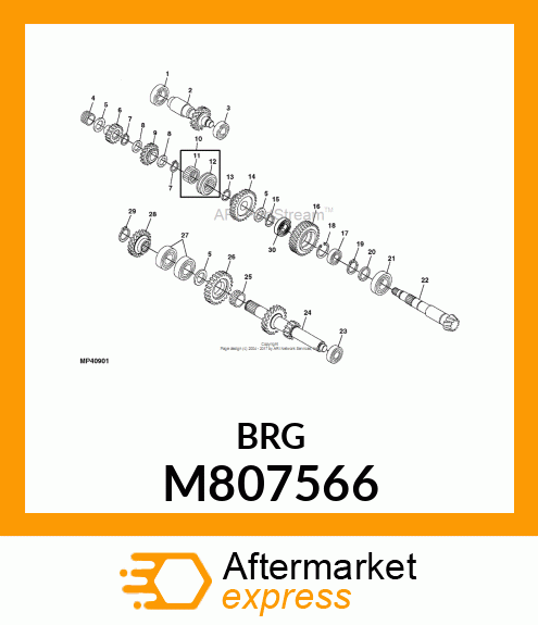 BEARING, BEARING M807566