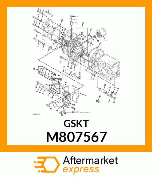 GASKET, CENTER HOUSING M807567