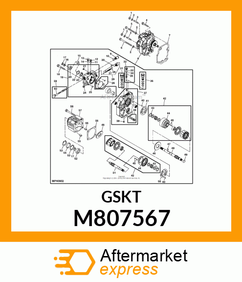 GASKET, CENTER HOUSING M807567