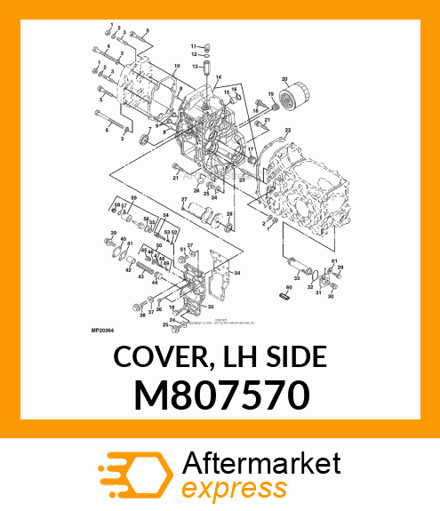 COVER, LH SIDE M807570