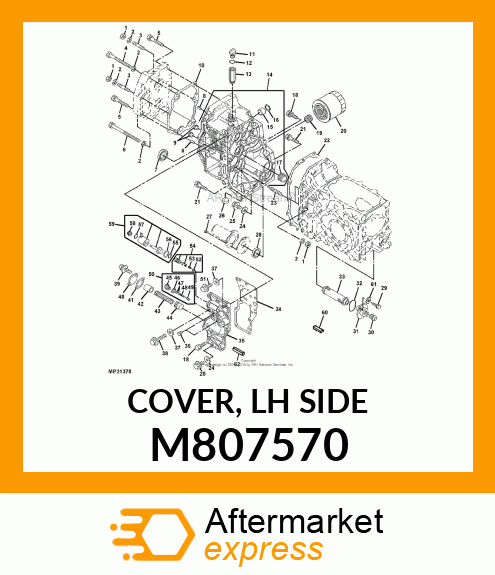 COVER, LH SIDE M807570