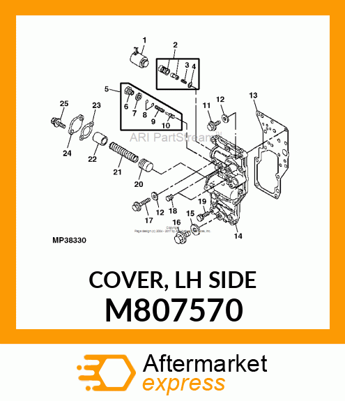 COVER, LH SIDE M807570