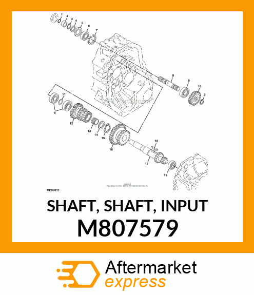 SHAFT, SHAFT, INPUT M807579