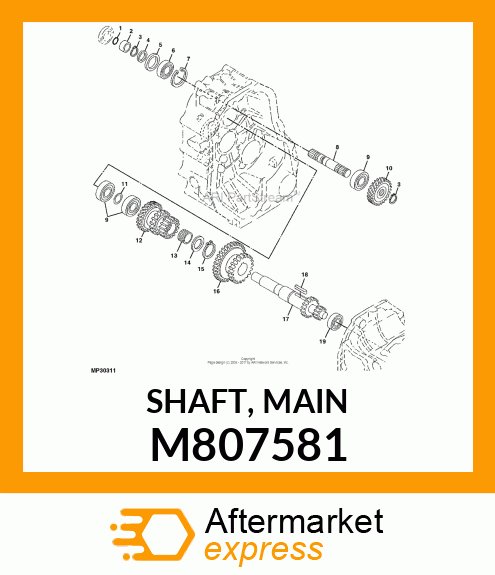 SHAFT, MAIN M807581