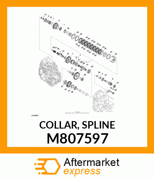 COLLAR, SPLINE M807597