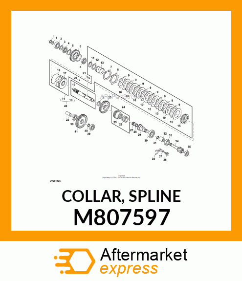 COLLAR, SPLINE M807597