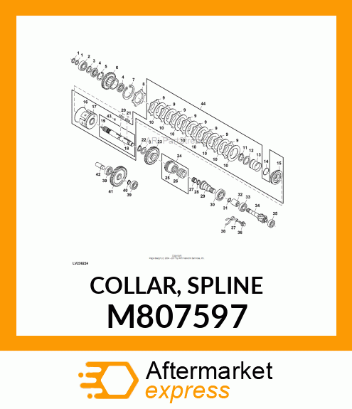 COLLAR, SPLINE M807597