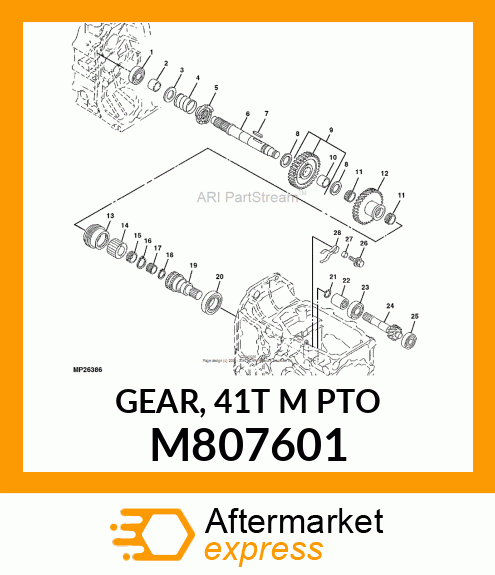 GEAR, 41T M PTO M807601