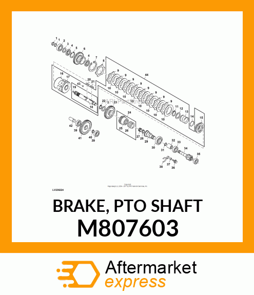 BRAKE, PTO SHAFT M807603