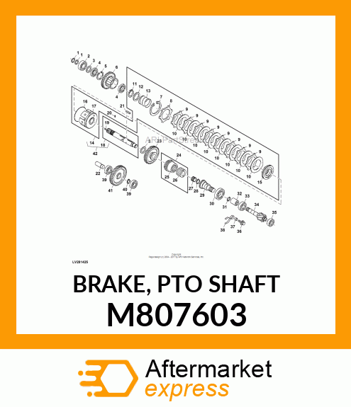 BRAKE, PTO SHAFT M807603