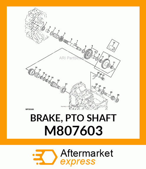 BRAKE, PTO SHAFT M807603