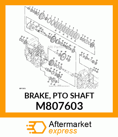 BRAKE, PTO SHAFT M807603