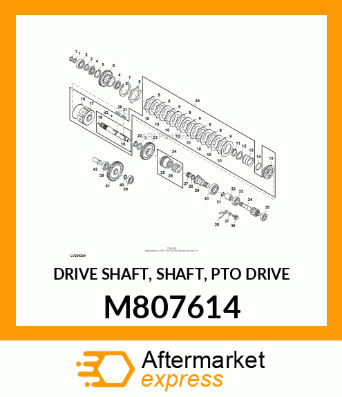 DRIVE SHAFT, SHAFT, PTO DRIVE M807614