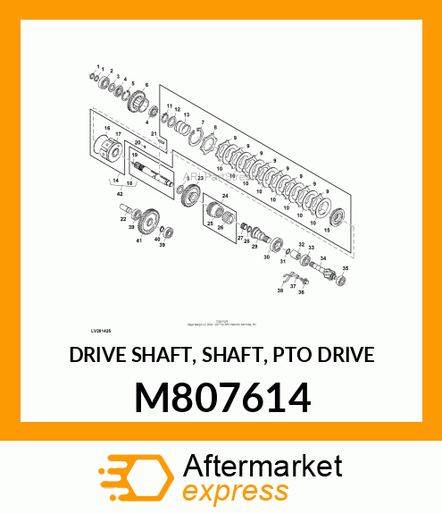 DRIVE SHAFT, SHAFT, PTO DRIVE M807614