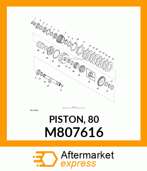 PISTON, 80 M807616