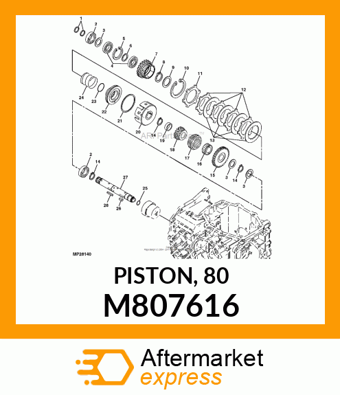 PISTON, 80 M807616