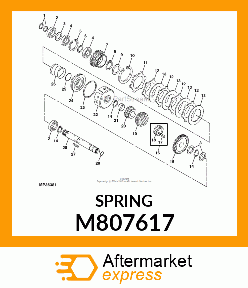 SPRING M807617