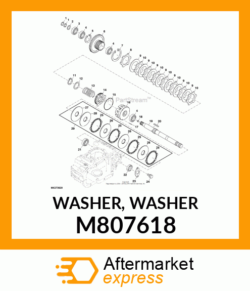 WASHER, WASHER M807618