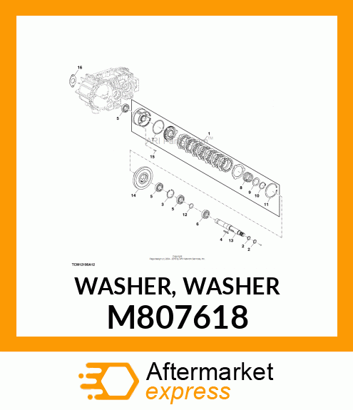 WASHER, WASHER M807618