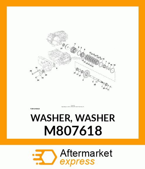 WASHER, WASHER M807618