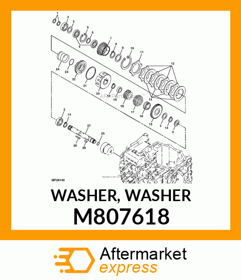 WASHER, WASHER M807618