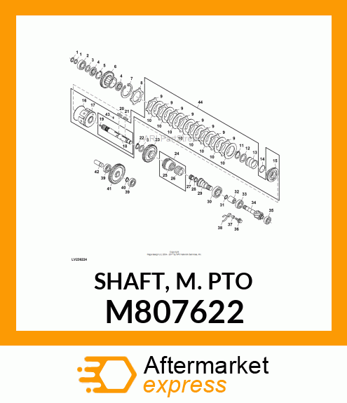 SHAFT, M. PTO M807622