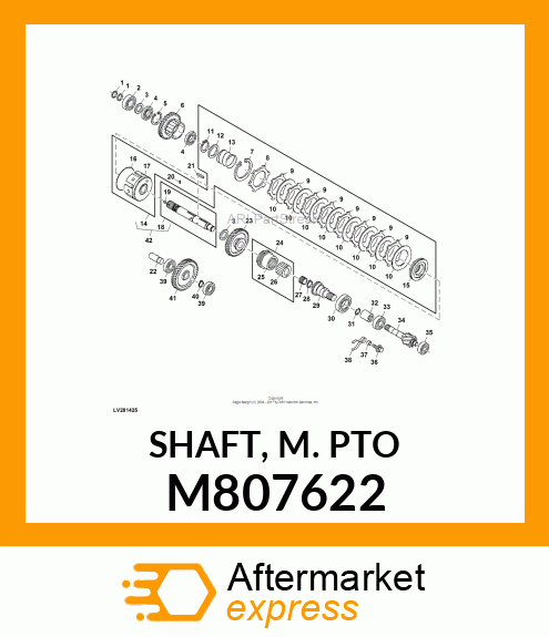 SHAFT, M. PTO M807622