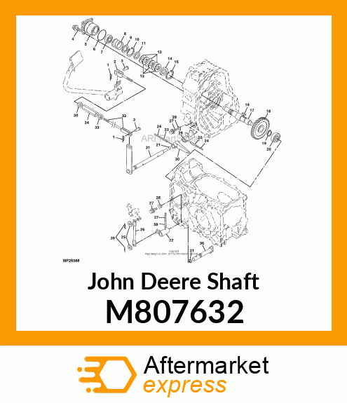 SHAFT, PTO BRAKE M807632