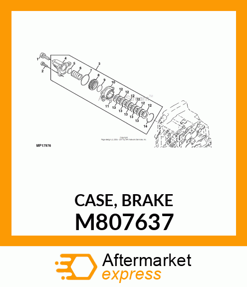 CASE, BRAKE M807637